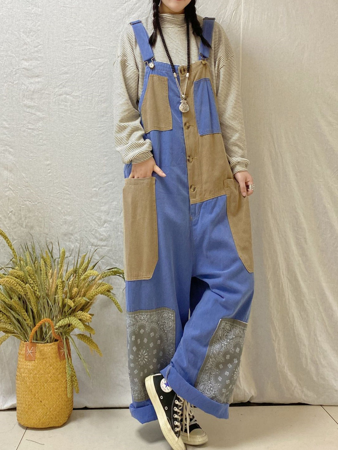 Women Half Sleeve V-neck Solid Color Dress