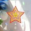 DIY Diamond Painting Double-sided Rotatable Star Hanging Wind Chime Suncatcher Hanging Kit
