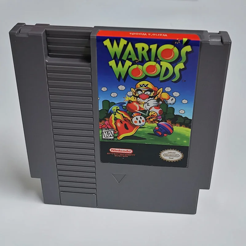 Wario's Woods For Nintendo NES - 8 Bit Game Cartridge