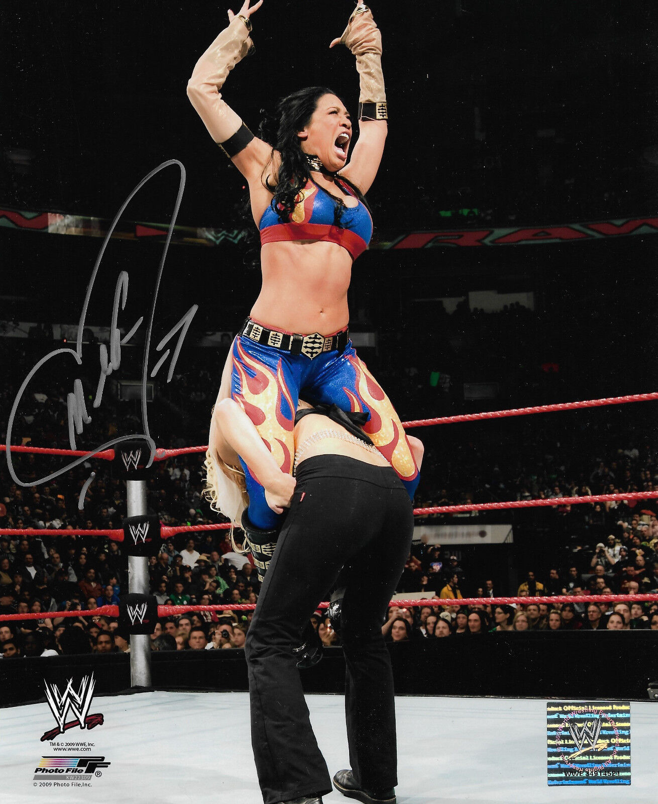 WWE MELINA HAND SIGNED AUTOGRAPHED 8X10 Photo Poster paintingFILE Photo Poster painting WITH PROOF AND COA 1