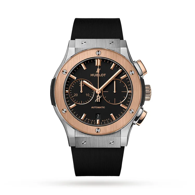 HUBLOT Classion Fusion Chronograph Titanium King Gold 45mm 521.NO.1181.RX【Free Shipping】