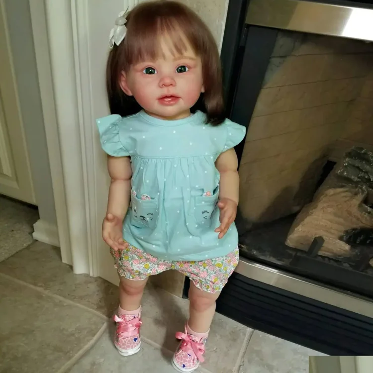  20" Reborn Toddler Realistic Baby Doll Girl Vallona with Chubby Lifelike Face - Reborndollsshop®-Reborndollsshop®