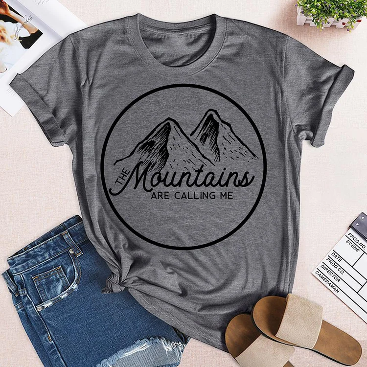 The mountains are calling me T-Shirt-05255-Annaletters