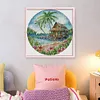 Island-14CT Stamped Cross Stitch 37*37cm/14.57*14.57in