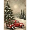 Christmas Tree And Car-11CT Stamped Cross Stitch 40*53cm/15.75*20.87in tapestrymarket
