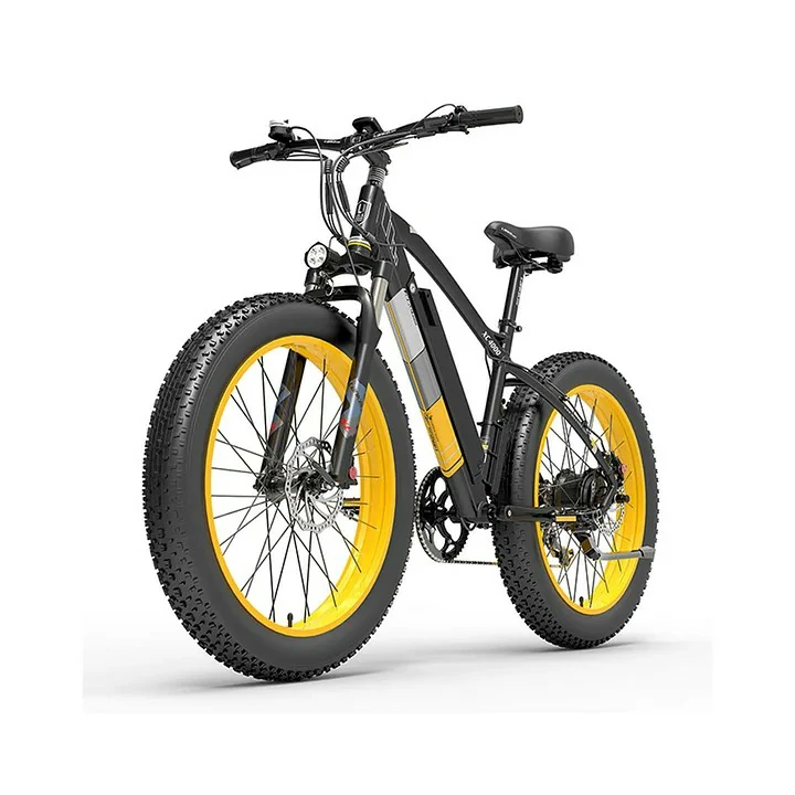 LANKELEISI XC4000 Electric Bike 26*4.0 Inch Fat Tires 1000W Motor 40Km/h Max Speed 48V 17.5Ah Battery Shimano 7 Speed 120Km Range 180Kg Max Load