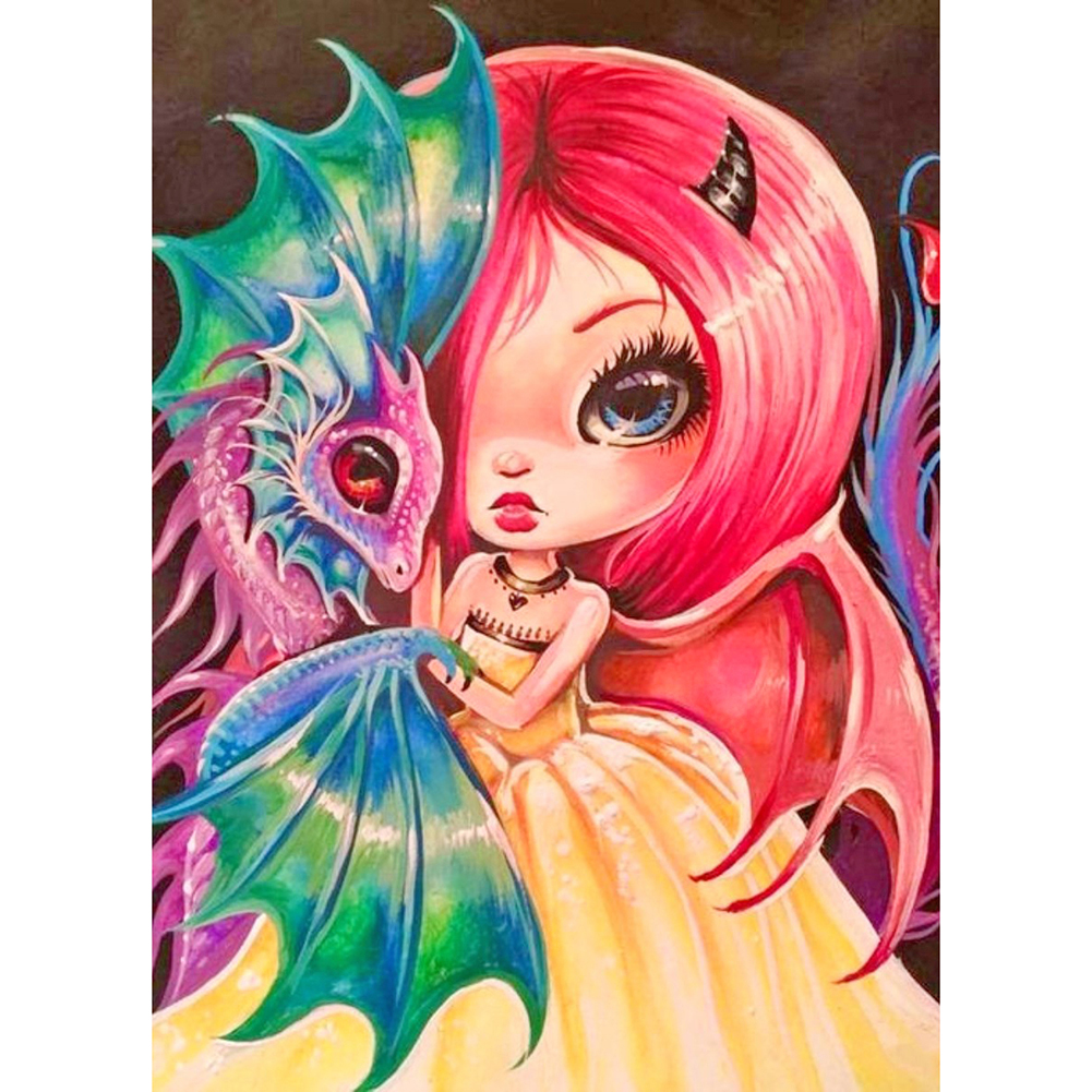 

Big Eyes Girl-Round Drill Diamond Painting-30*40CM, 501 Original