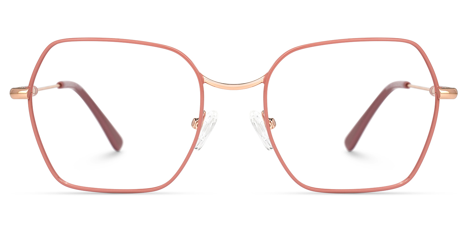 Hedwig Rosa Rechteckig Brille Rosa