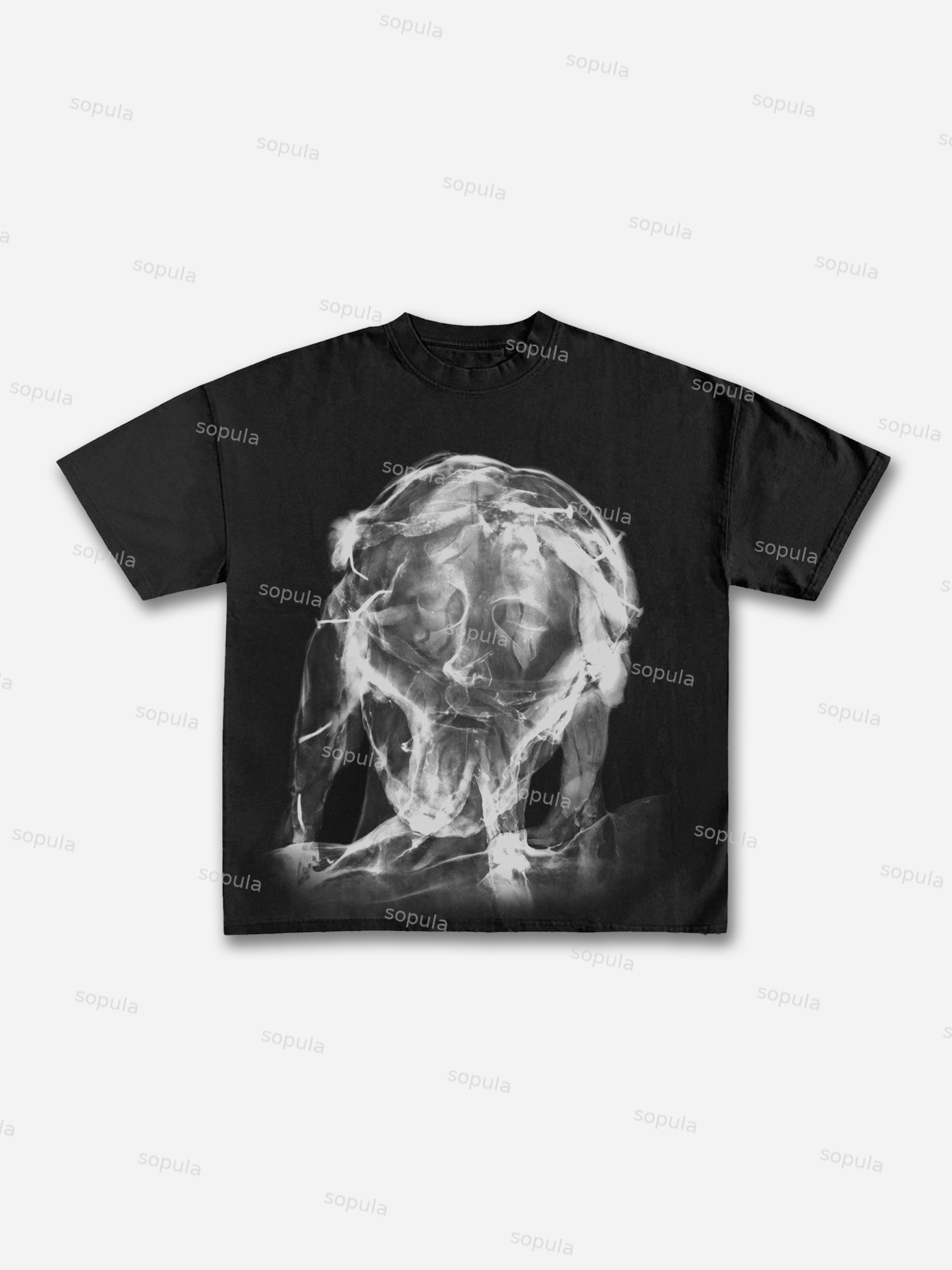 X-ray Jesus Graphic Cotton T-shirt - Sopula｜Premium Graphic Tees & Graphic Clothing