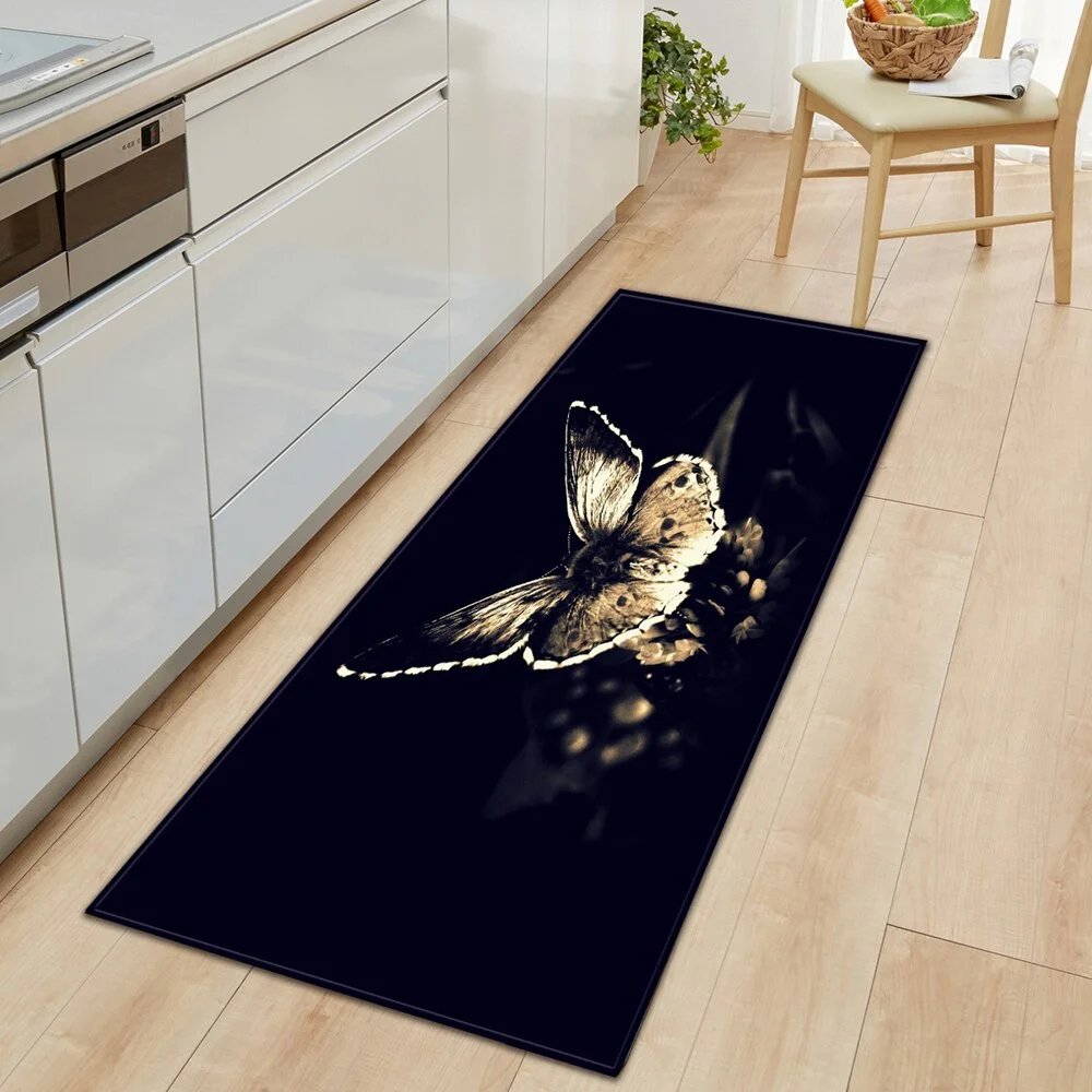 Modern Kitchen Mat Entrance Doormat Home Living Room Bedroom Children's Carpet 3D Printed Hallway Tatami Balcony Bath Long Rug