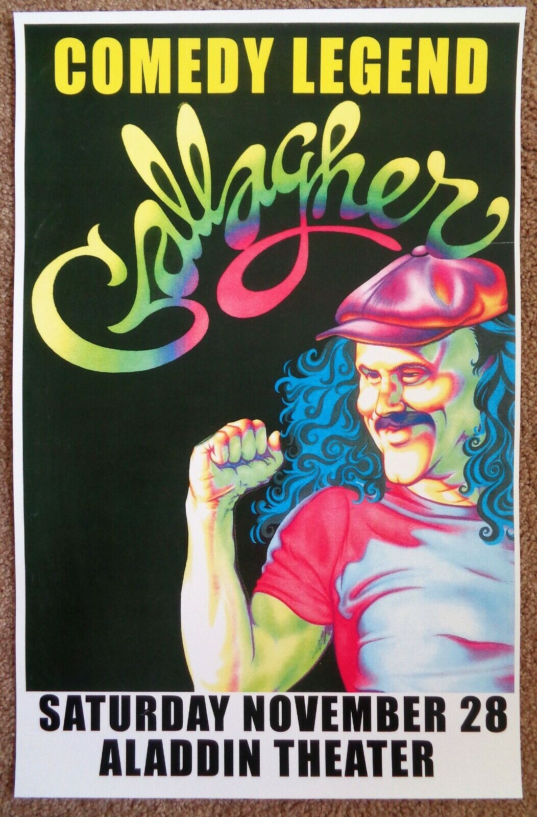 GALLAGHER Comedian 2009 Gig POSTER Portland Oregon Comedy