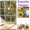 DIY Sunflower House Diamond Painting Pendant (Double-Sided)