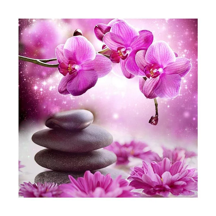Flower - Full Round Drill Diamond Painting - 20x20cm(Canvas)