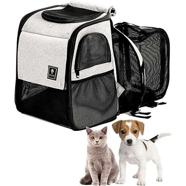 Fuledpet Cat Carrier Backpack, Expandable Pet Carrier Backpack for Small Dogs Cats Rabbits