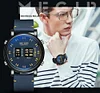 MEGIR Roller Design Men's Personality Creative Watch Trendy Black Technology Cool Concept Design Stainless Steel Strap