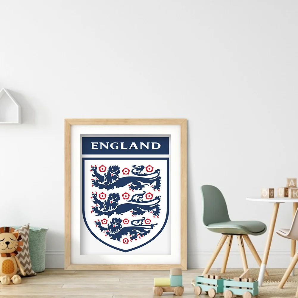 Diamond Painting - Full Round Drill - England FC(Canvas|30*40cm)