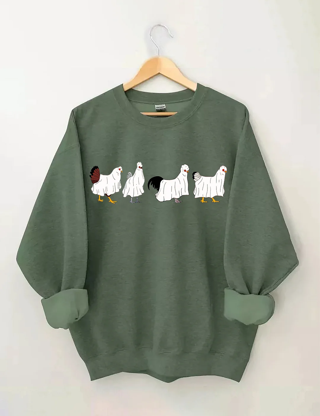 Halloween Ghost Chicken Sweatshirt