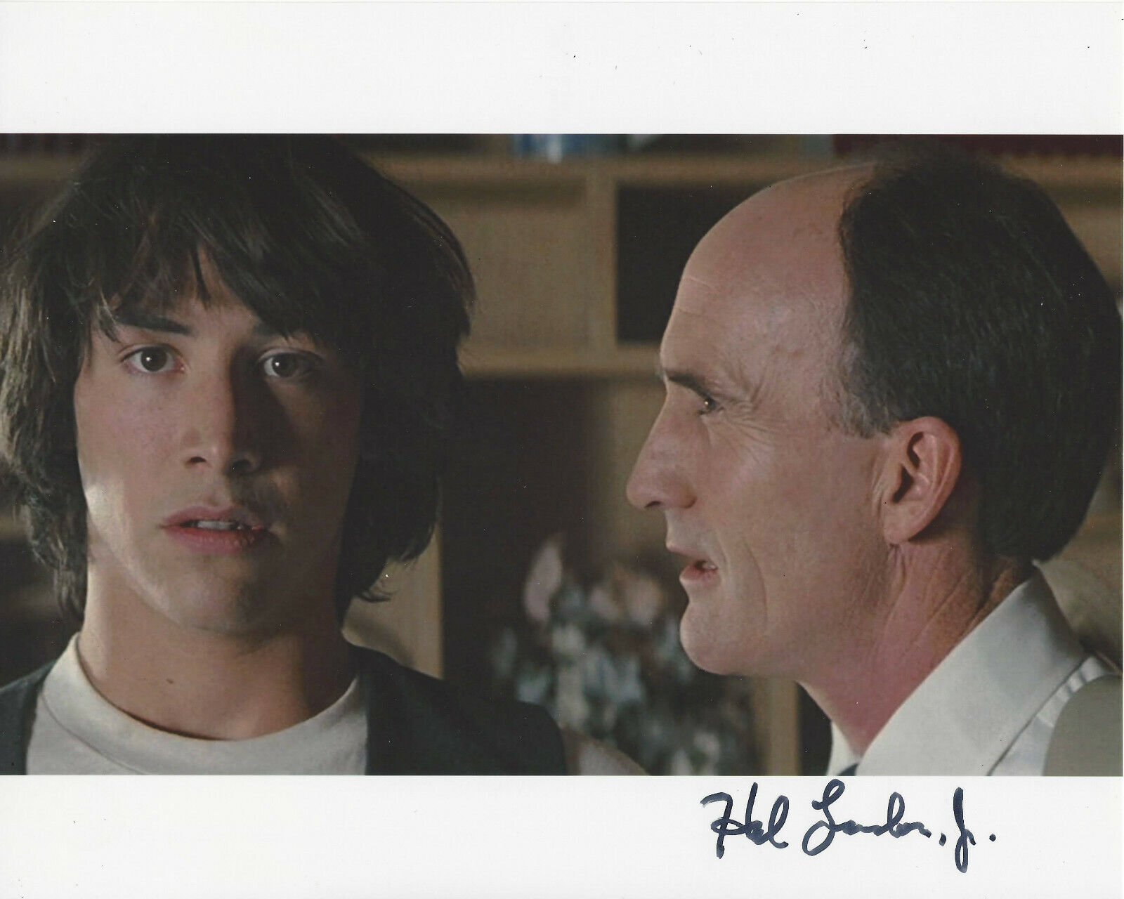 HAL LANDON JR. SIGNED 'BILL & TED'S EXCELLENT ADVENTURE' 8x10 Photo Poster painting C COA ACTOR