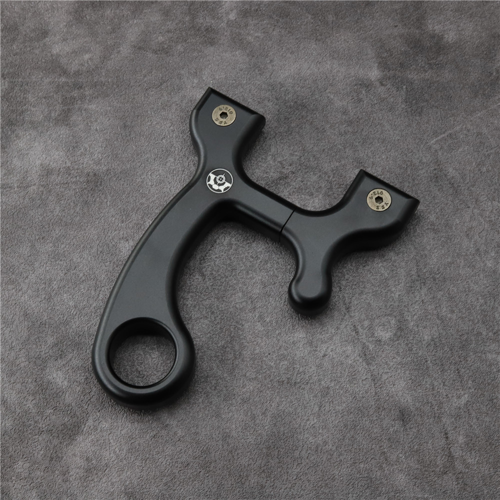 Snipersling Slingshots: S-Pelican Aviation Aluminum Portable EDC Hunting Slingshot WIth Adjustable Throat