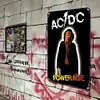AC/DC - Panneaux en &eacute;tain m&eacute;tallique(20*30cm/30*40cm) - Musique
