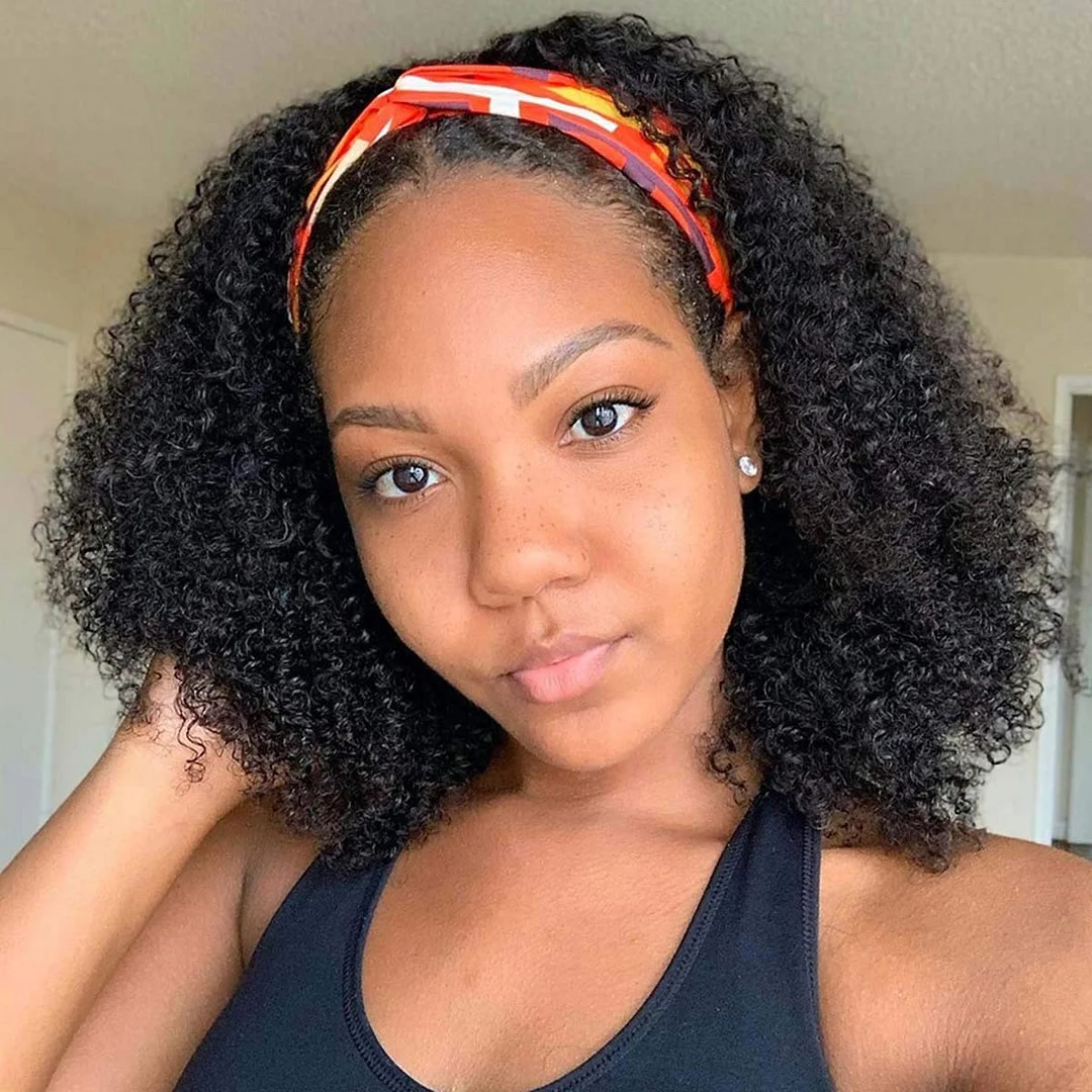 Jewtribute Hair®|headband wig  fake curly brazilian remi  wig