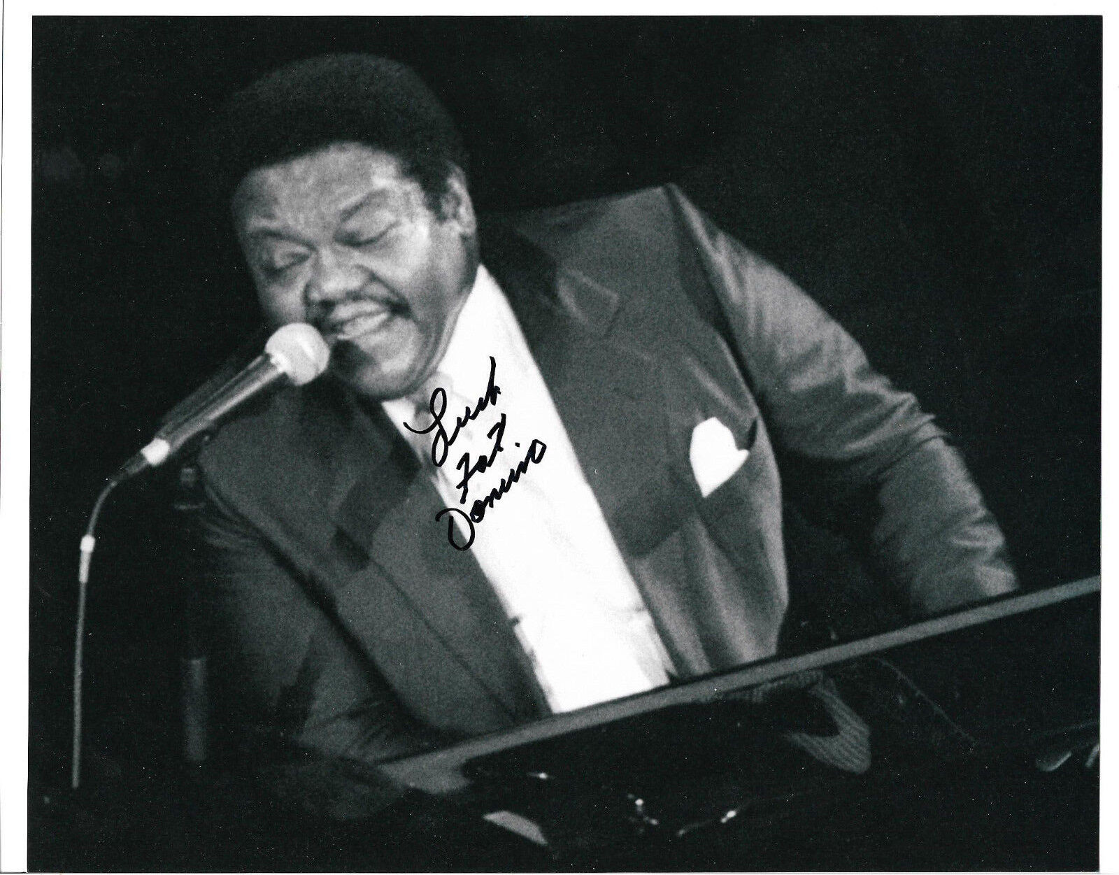 Fats Domino Authentic Signed 8x10 Photo Poster painting Autographed, Musician