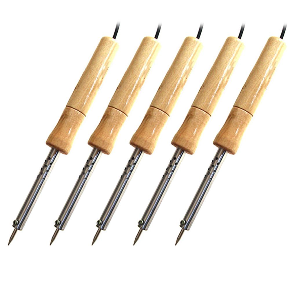 

220V Wood Handle Mini Soldering Iron Rework Station Electric Solder Iron, 300, 501 Original