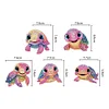 5Pcs DIY Diamond Painting Turtle Keychain