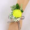 10PCS Sunflower Peony Wedding Catering Bridal Groom Guests Corsage Boutonniere Wrist Artificial Flower Bouquets
