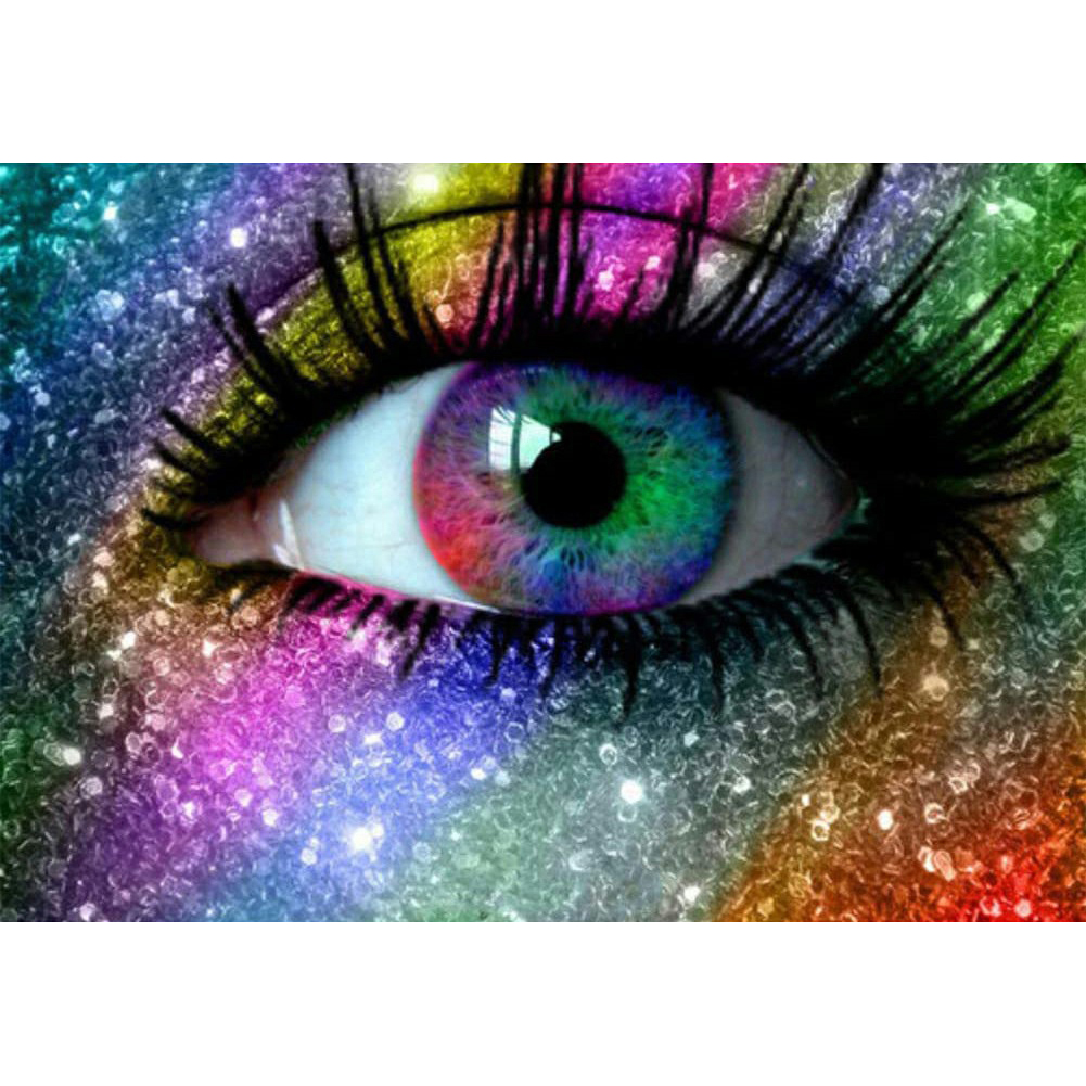 

Colored Eyes - Square Drill Diamond Painting - 40*30CM, 501 Original