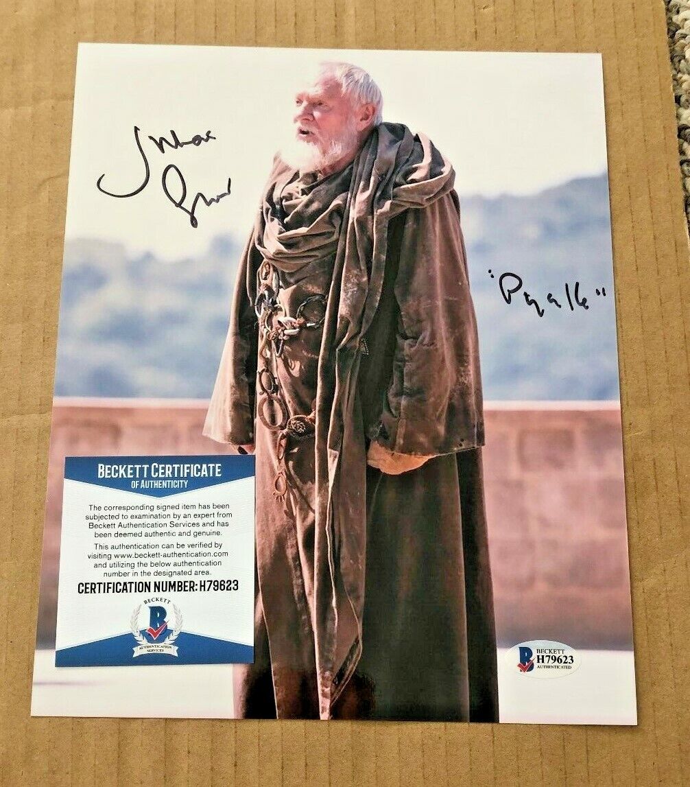 JULIAN GLOVER SIGNED 8X10 GAME OF THRONES Photo Poster painting BECKETT CERTIFIED