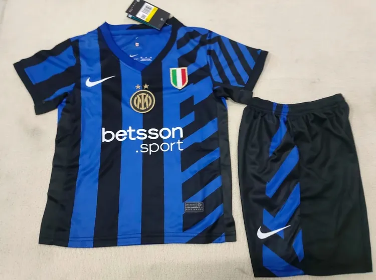 24-25 season Inter Milan home kids wear