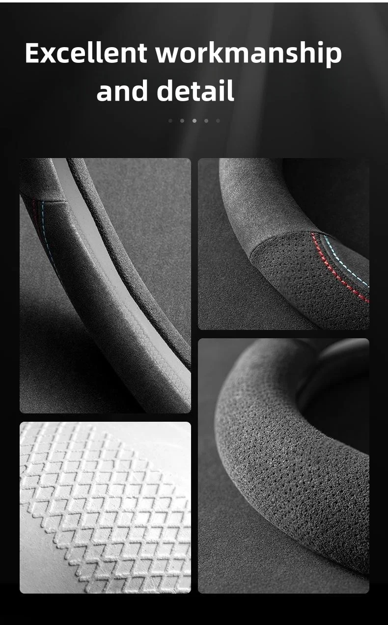 Car cold and antifreeze suede steering wheel cover