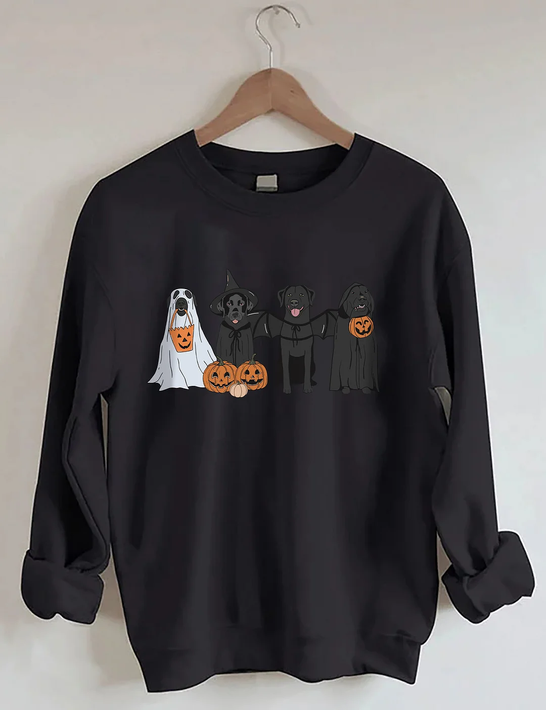Black Labrador Halloween Sweatshirt