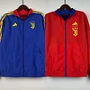 2023-2024 Juventus Reversible Windbreaker(Blue-red)Soccer Jersey 1:1 Thai Quality perfectftball