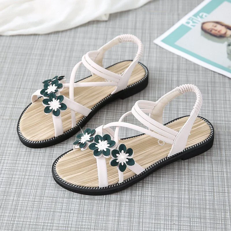 2022 Women Shoe Sandal Summer Fairy Designer Flat Korean PU Platform Luxury Slipper Fashion Slides