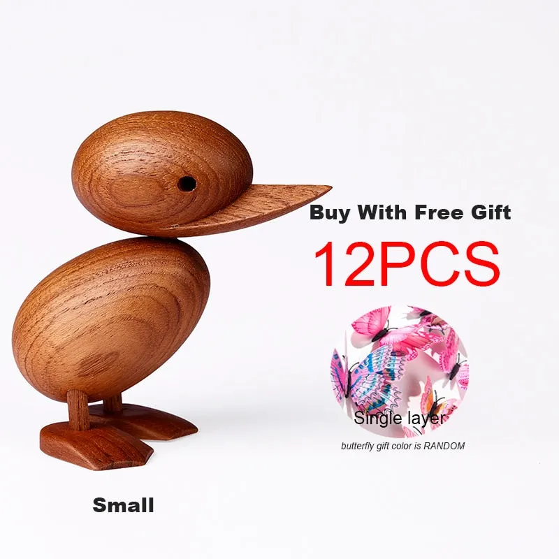 The Danish puppet woodcarving classic creative Home Furnishing ornaments small duck soft decoration housing study desktop decora