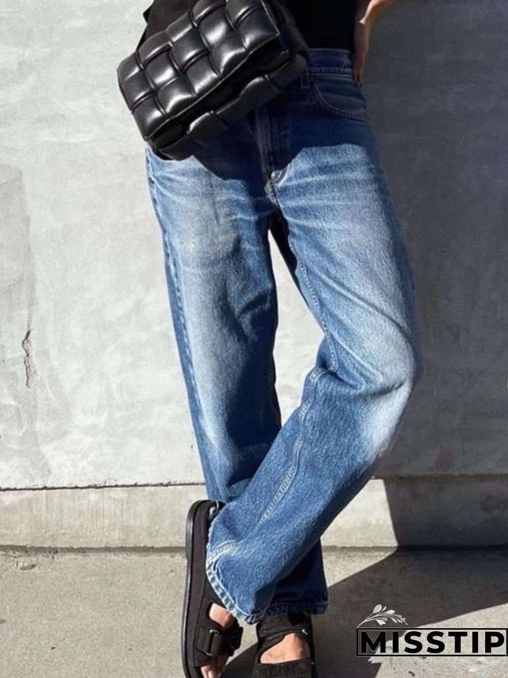 Casual Pockets Denim Jeans
