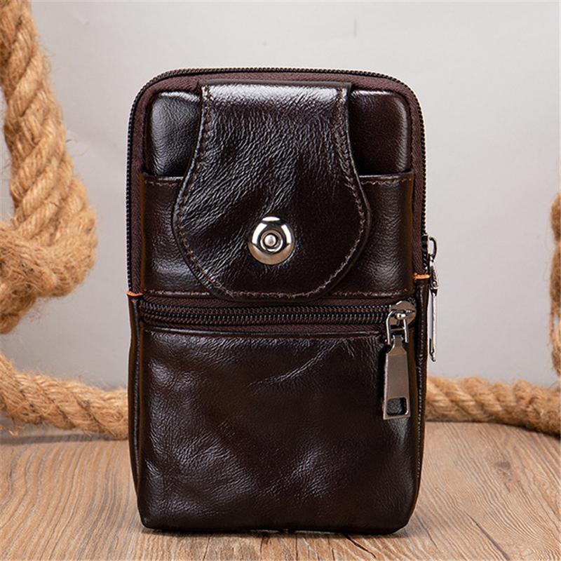 Mens Outdoor Casual Vintage Durable Casual Belt Bags