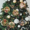 6pcs/set DIY Diamond Special Shape Pearl Art Hanging Wooden Christmas Tree Ornament Kit