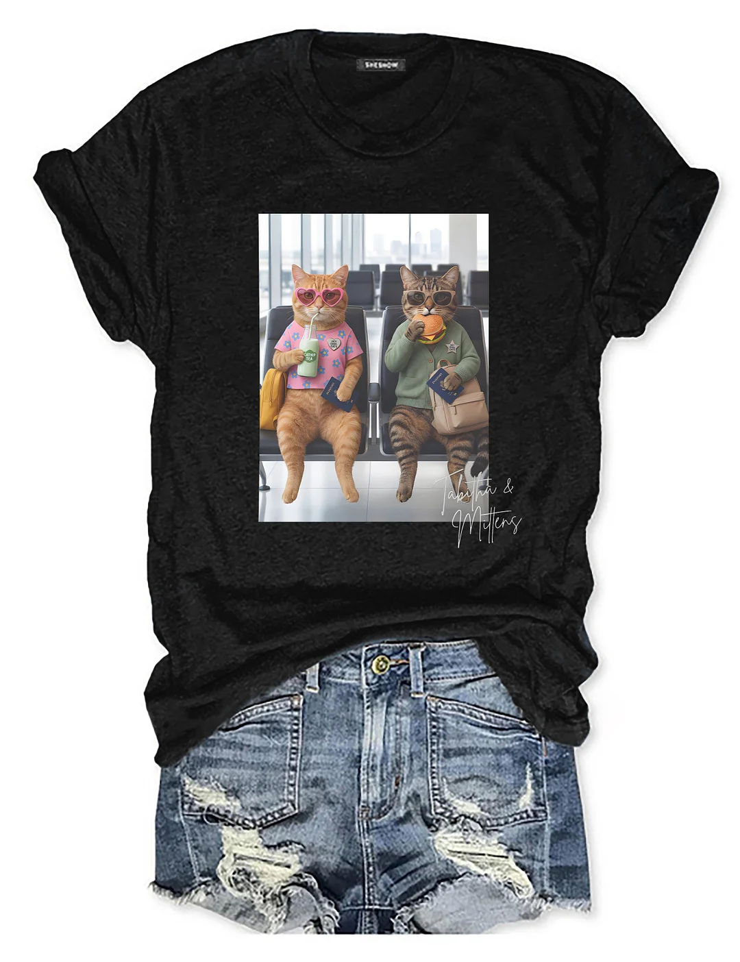 Tabitha & Mittens Hey Cool Cats T-shirt