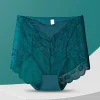 Sexy hollow lace high waist panties