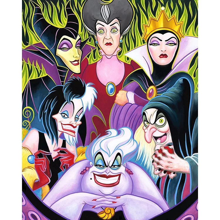 Evil Queen Round Full Drill Diamond Painting 30X40CM(Canvas) gbfke