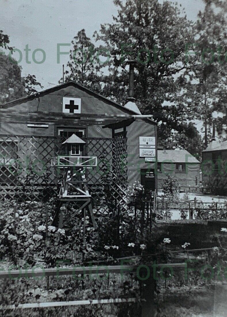 Camp Shelby POWs Kriegsgefangenen Lager Foto Afrikakorps WK 2 (oy-197