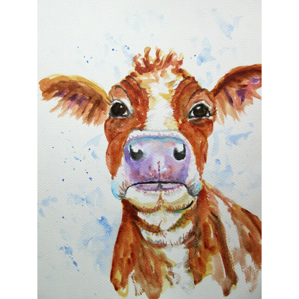 

30*40CM - Round Drill Diamond Painting - Cattle, 501 Original