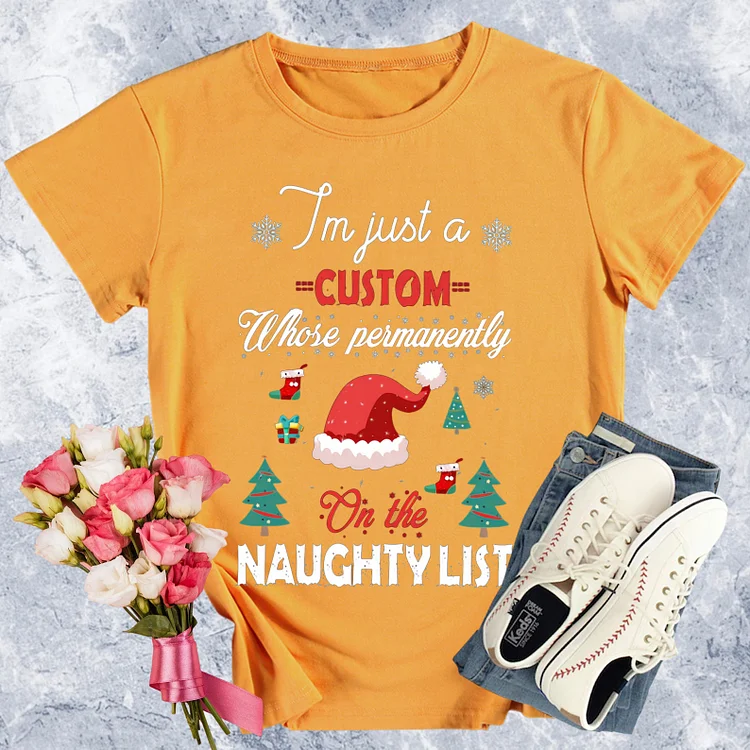 Math Teacher Christmas Round Neck T-shirt