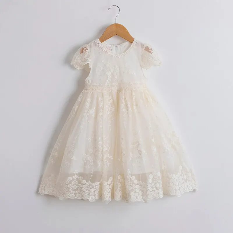 Winter Girls Dress 2021 Girls Clothes Princess Party Dress Backless Lace Tutu Layered Dress Elegant Ceremony Teenage Costume
