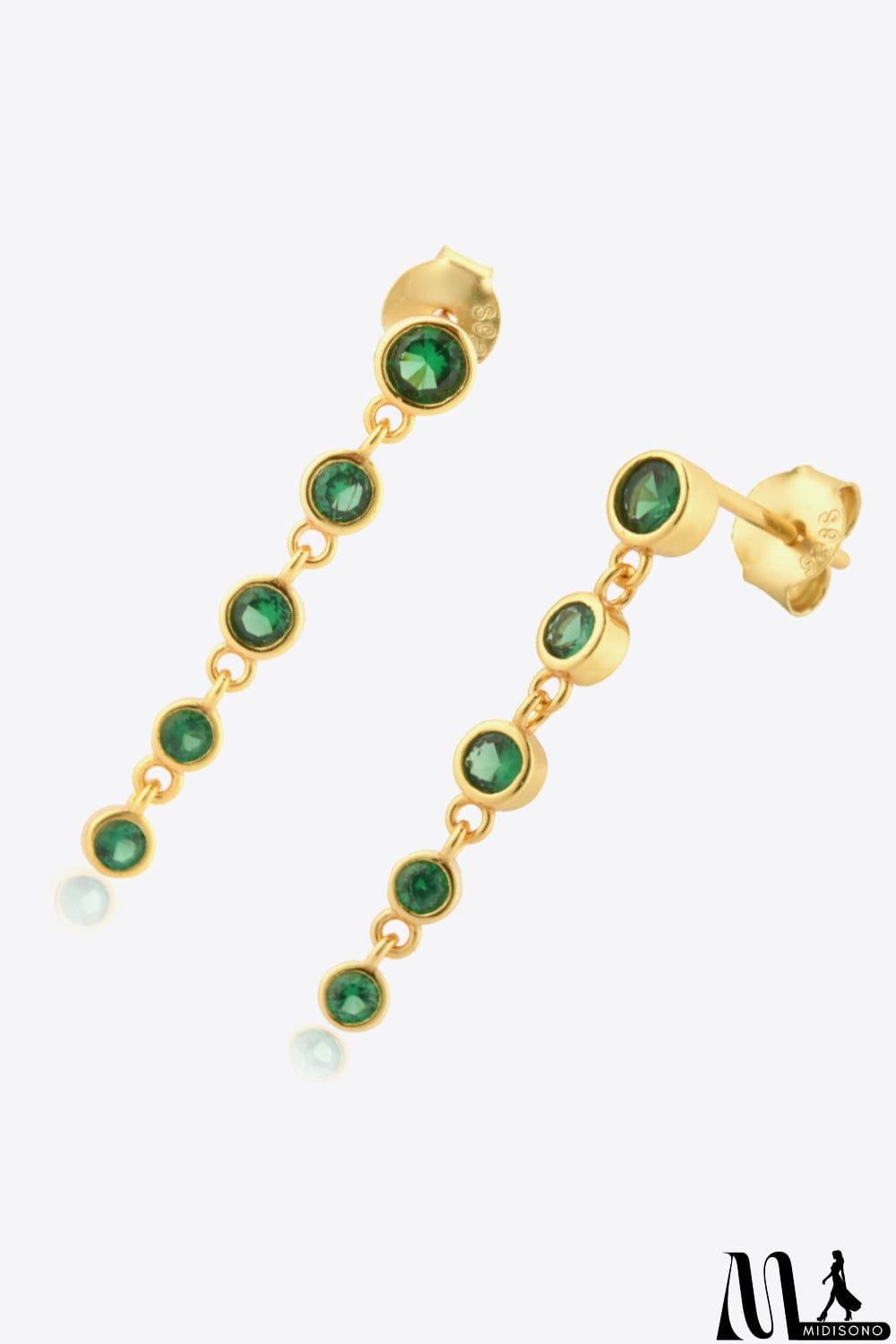 MidiSono - Inlaid Zircon 925 Sterling Silver Earrings