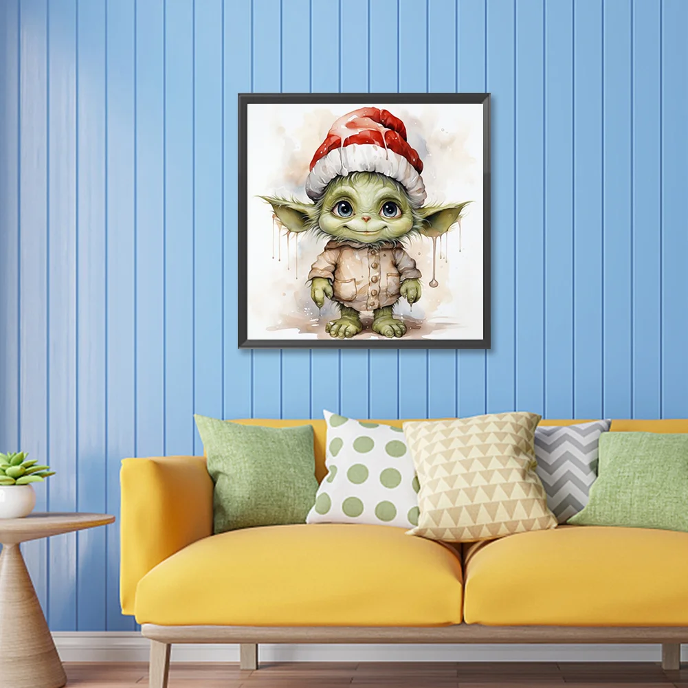 Diamond Painting - Full Round Drill - Yoda(Canvas|30*30cm)
