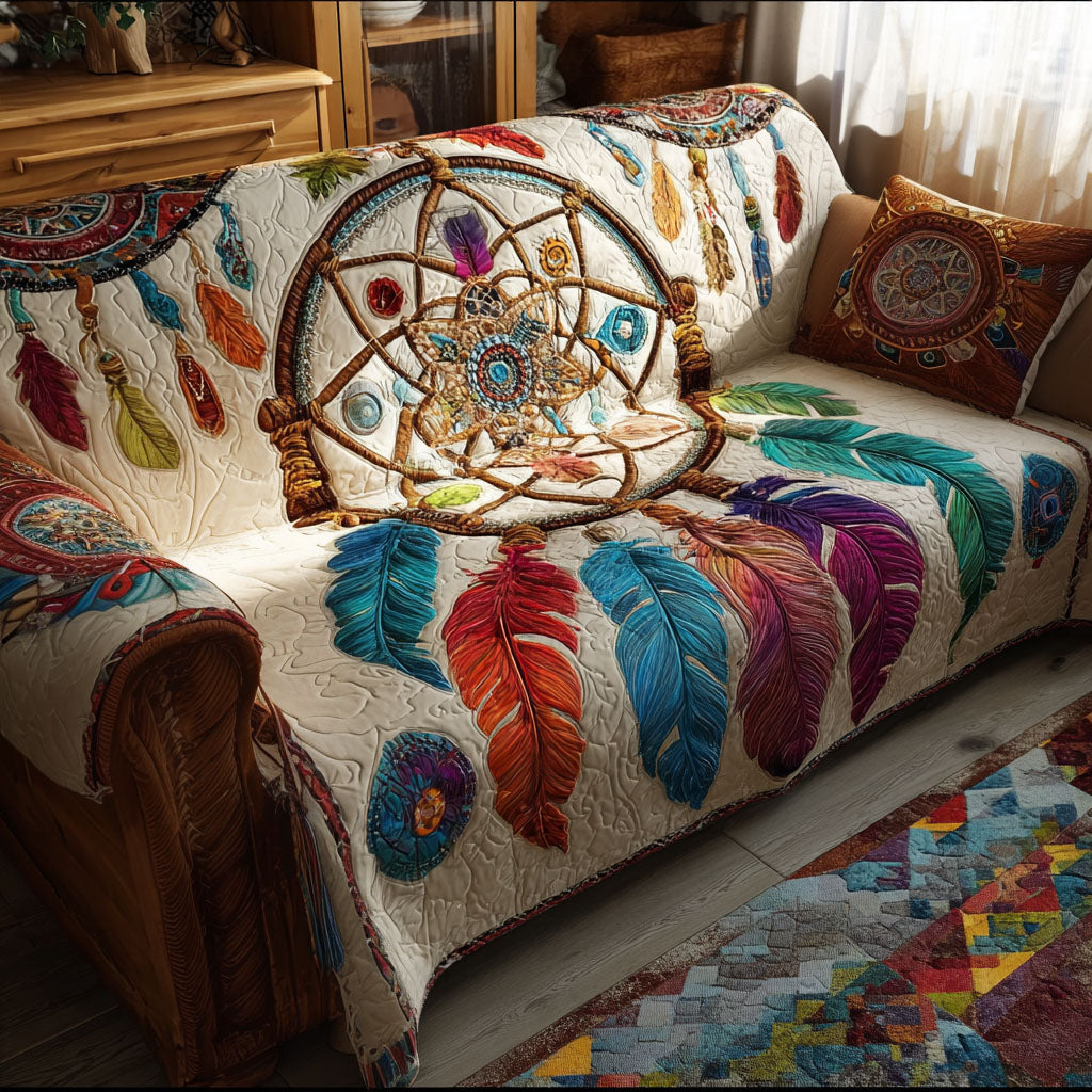 Wildloom Reverie Quilted Sofa Cover NCU0PT11213 everthome